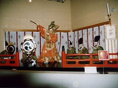 林家舞楽「沙羅龍王の舞」の模型